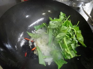 中国野菜とひじき炒め