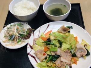 肉・野菜四川みそ炒め定食