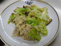 春キャベツと豚肉の豆鼓炒め