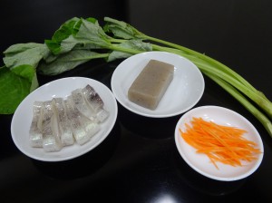 大阪産若ごぼうとスルメイカのピリ辛炒め山椒風味