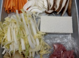 豆腐の豚フィレオレンジハクサイのあんかけ